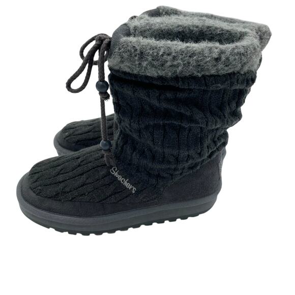 SKECHERS 46653 Gray Sweater Boots Womens Size US 7 EUR 37 - Picture 2 of 6